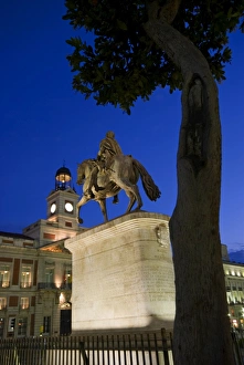 Puerta del Sol at dusk