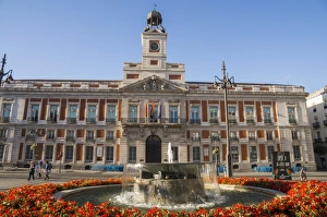 City Square Prints: Puerto del Sol, Madrid, Spain, Europe