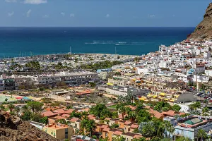 Hiking Trails Prints: Puerto de Mogan, Gran Canaria, Canary Islands, Spain, Atlantic, Europe