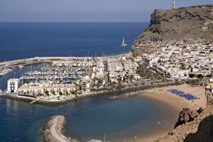 Images Dated 28th June 2010: Puerto and Playa Mogan, Grand Canary, Canary Islands, Spain, Atlantic, Europe