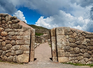 Inca Prints: Puka Pukara Ruins, Cusco Region, Peru, South America