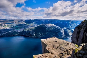 Pulpit Rock Prints: Pulpit Rock, Lysefjord view, Stavanger, Norway, Scandinavia, Europe