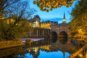 Pulteney Bridge, Bath, UNESCO World Heritage Site, Avon, Somerset, England, United Kingdom