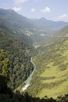 Trongsa Prints: Puna Tsang River, Trongsa, Bhutan, Asia