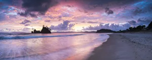 North Island Prints: Pungapunga Island at Whangapoua Beach at sunrise, Coromandel Peninsula, New Zealand