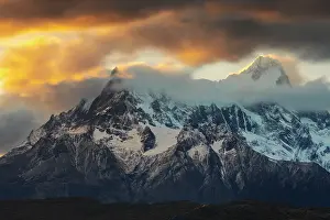 Panoramas Prints: Punta Bariloche during sunset, Torres del Paine NP