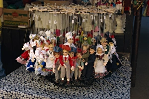 Puppet Prints: Puppets for sale, Little Quarter, Prague, Czech Republic, Europe