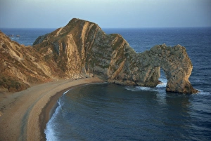 L Imestone Prints: Purbeck limestone arch, Durdle Door, near Lulworth, Dorset coast, England