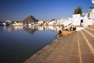 Images Dated 2nd March 2008: Pushkar Lake, Rajasthan, India, Asia