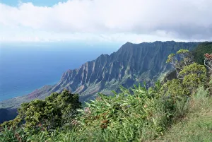 Kauai Prints: Puu O Kila lookout on the Na Pali coast