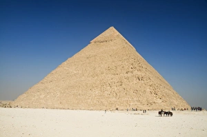 The Pyramid of Khafre (Chephren), Giza, UNESCO World Heritage Site, Egypt The Pyramid of Khafre (Chephren), Giza, UNESCO World Heritage Site, Egypt