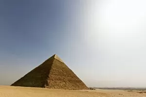 The Pyramid of Khafre in Giza, UNESCO World Heritage Site, near Cairo, Egypt, North Africa, Africa