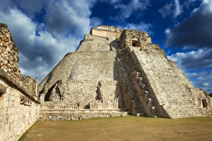 Pyramid of the Magician, Mayan archaeological site, Uxmal, UNESCO World Heritage Site