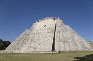 Uxmal Prints: Pyramid of the Magician, Uxmal, Mayan archaeological site, UNESCO World Heritage Site