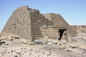 Nubian Prints: Pyramid, Meroe, Sudan, Africa