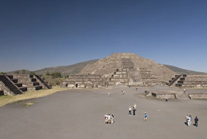 Archeological Prints: Pyramid of the Moon, Archaeological Zone of Teotihuacan, UNESCO World Heritage Site
