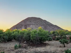 Touristic Prints: Pyramid of the Sun at sunset, Teotihuacan, Mexico State, Mexico