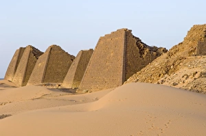 Pyramids of Meroe, Sudan, Africa