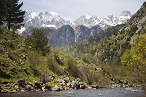 Aragon Prints: Pyrenees mountains near Jaca, Aragon, Spain, Europe