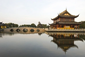 Zhouzhuang Prints: Quanfu Temple, Zhouzhuang, Jiangsu, China, Asia