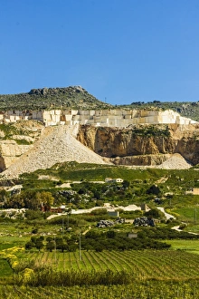 Quarry Prints: Quarry for highly prized Pearl Marble