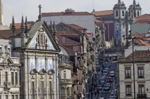 Porto Prints: Quarter of Sao Bento Railway Station, Porto, Portugal, Europe