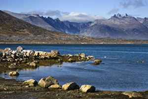Greenland Prints: Quassik Mountains, Nanortalik, Island of Qoornoq, Province of Kitaa, Southern Greenland