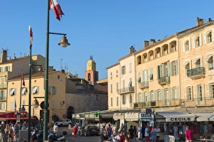 Lamp Post Prints: Quay Peri and Notre-Dame de L Assomption Church