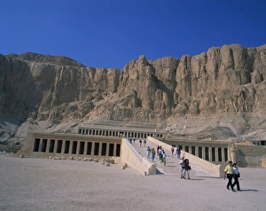 Hatshepsut Prints: Queen Hatshepsuts Temple, Deir el Bahri, Thebes, UNESCO World Heritage Site
