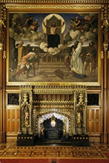 The Queens Robing Room, Houses of Parliament, Westminster, London