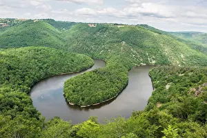 Organic Prints: Queuille's meander (Meandre de Queuille) of the Sioule River