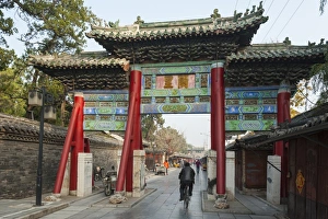 Cycling Prints: Qufu, Shandong province, China, Asia