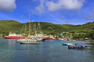 Nautical Vessels Prints: Quiet Caribbean, beautiful Port Elizabeth, Admiralty Bay, Bequia, The Grenadines, St