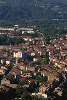 Aerials Prints: Quillan, Aude, Languedoc, France, Europe