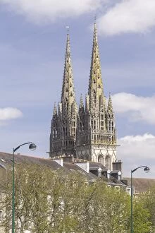 Top Section Gallery: Quimper Cathedral, built in the 13th century in Gothic style, Quimper, Finistere