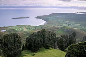 Surface Processes Prints: The Quiraing escarpment overlooking Staffin Bay and Sound of Rsay