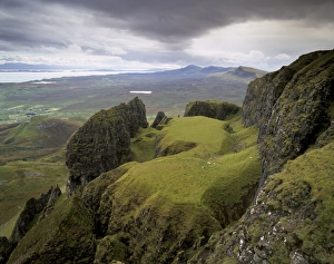 Inner Hebrides Prints: The Quiraing escarpment (The Table) ( The Prison)
