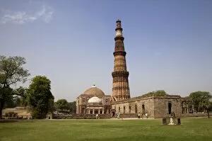 Qutb Minar, Qutb Complex, UNESCO World Heritage Site, Delhi, India, Asia
