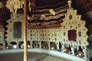 Tribal Prints: Rabari tribal interior, Kutch district, Gujarat state, India, Asia