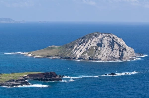Horizon Over Sea Prints: Rabbit Island, Waimanalo Bay, Windward Coast, Oahu, Hawaii, United States of America