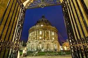 Neo Classical Prints: Radcliffe Camera at night, Oxford, Oxfordshire, England, United Kingdom, Europe
