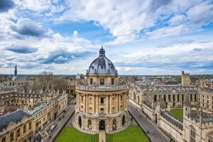 Oxford Collection: Radcliffe Camera and the view of Oxford from St. Marys Church, Oxford, Oxfordshire