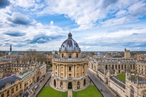 Domes Gallery: Radcliffe Camera and the view of Oxford from St. Marys Church, Oxford, Oxfordshire