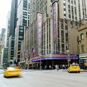 Text Prints: Radio City Music Hall, Manhattan, New York City, United States of America, North America