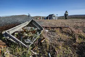 Radio and Meteorology station, Myggebukta (Mosquito Bay), Christian Xs Land, Northeast Greenland, Polar Regions