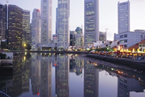 Motionless Prints: Raffles Place reflections