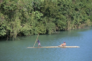 Port Antonio Prints: Rafting on Rio Grande