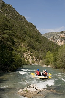 Helmet Prints: Rafting on Verdon River, Gorges du Verdon, Provence, France, Europe