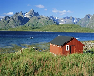 Raftsund Channel and Trolltinden Mountains