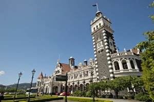 Dunedin Prints: Railway Station, Dunedin, Otago, South Island, New Zealand, Pacific